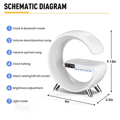 4 In 1 G-Lamp with App Connectivity Wireless Charger