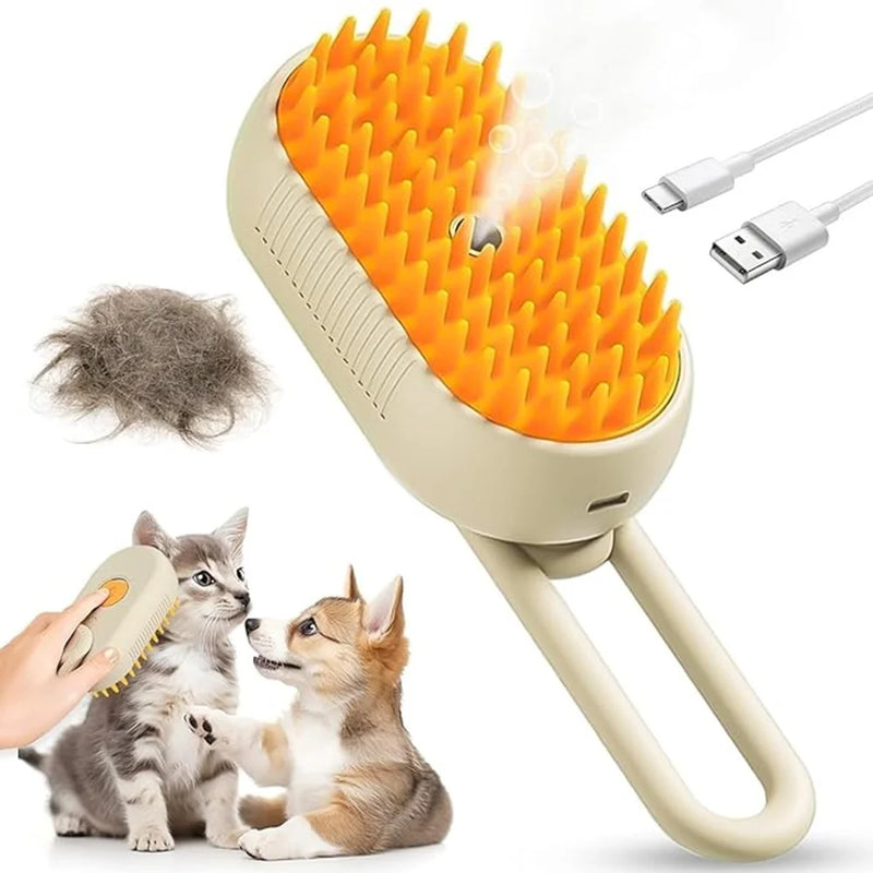 Pet Steam Brush 3 In 1